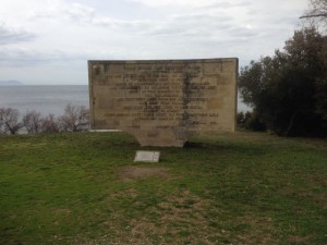 Monument at Anzac Cove