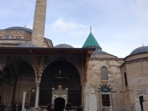 Rumi tomb is green roof