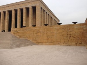 frieze at mausoleum