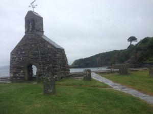 What's left of church blown away in hurricane in mid 1800s 