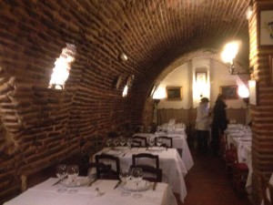 Basement dining room