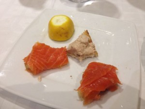 Salmon and smoked fish toast