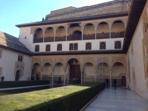 looking towards the palace of women