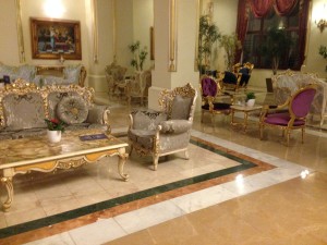 Lobby or ornate chairs