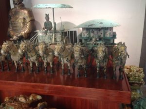 reproductions of bronze chariots